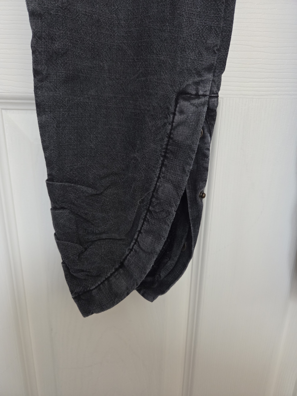 Free People Washed Black Cropped Ankle Jeans - Picture 6 of 12